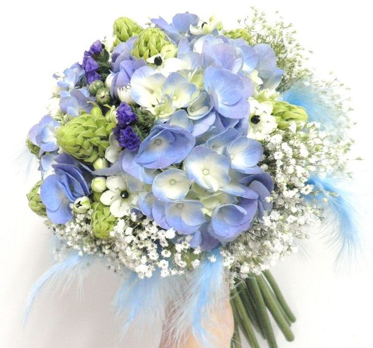 ramo hortensia azul
