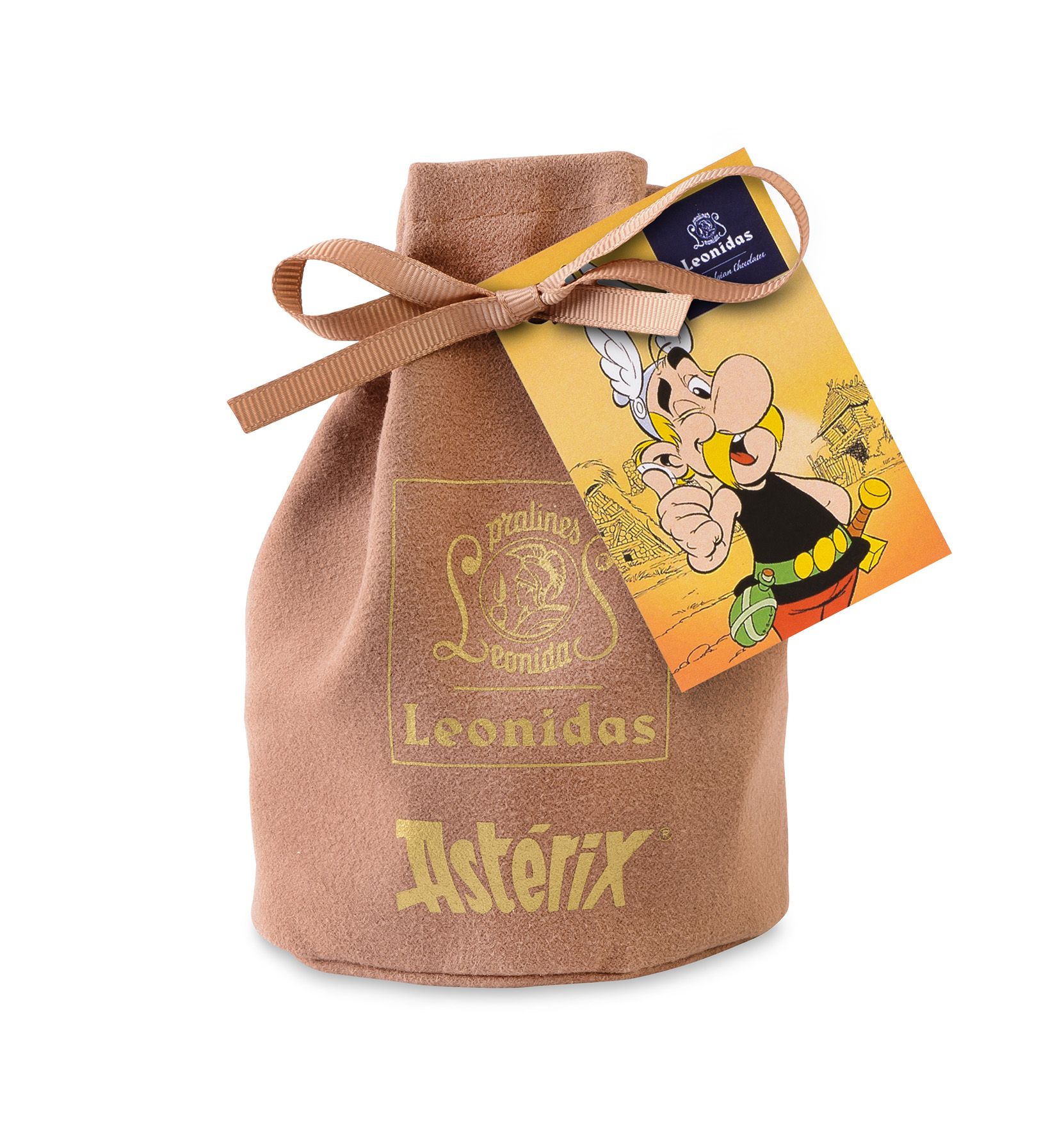 Bolso de Asterix - 200g de monedas de oro con chocolate con leche Bolso de Asterix - 200g de monedas de oro con chocolate con leche
