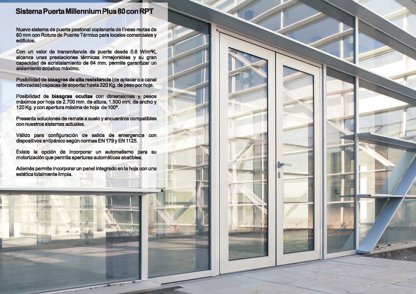 Puerta Millennium Plus 80 RPT: Catálogo de Jgmaluminio Puerta Millennium Plus 80 RPT: Catálogo de Jgmaluminio