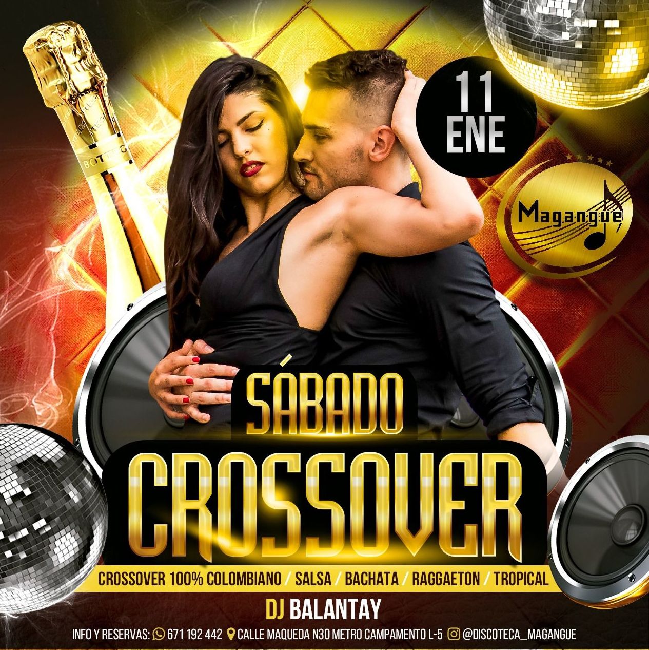 SABADO CROSSOVER : Sala y actuaciones de Magangue SABADO CROSSOVER : Sala y actuaciones de Magangue