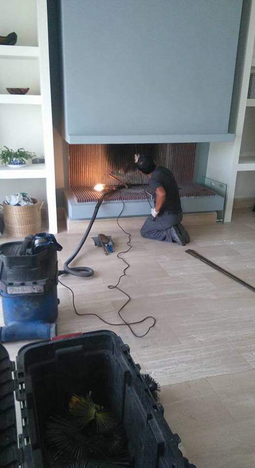 limpieza chimenea abierta limpieza chimenea abierta
