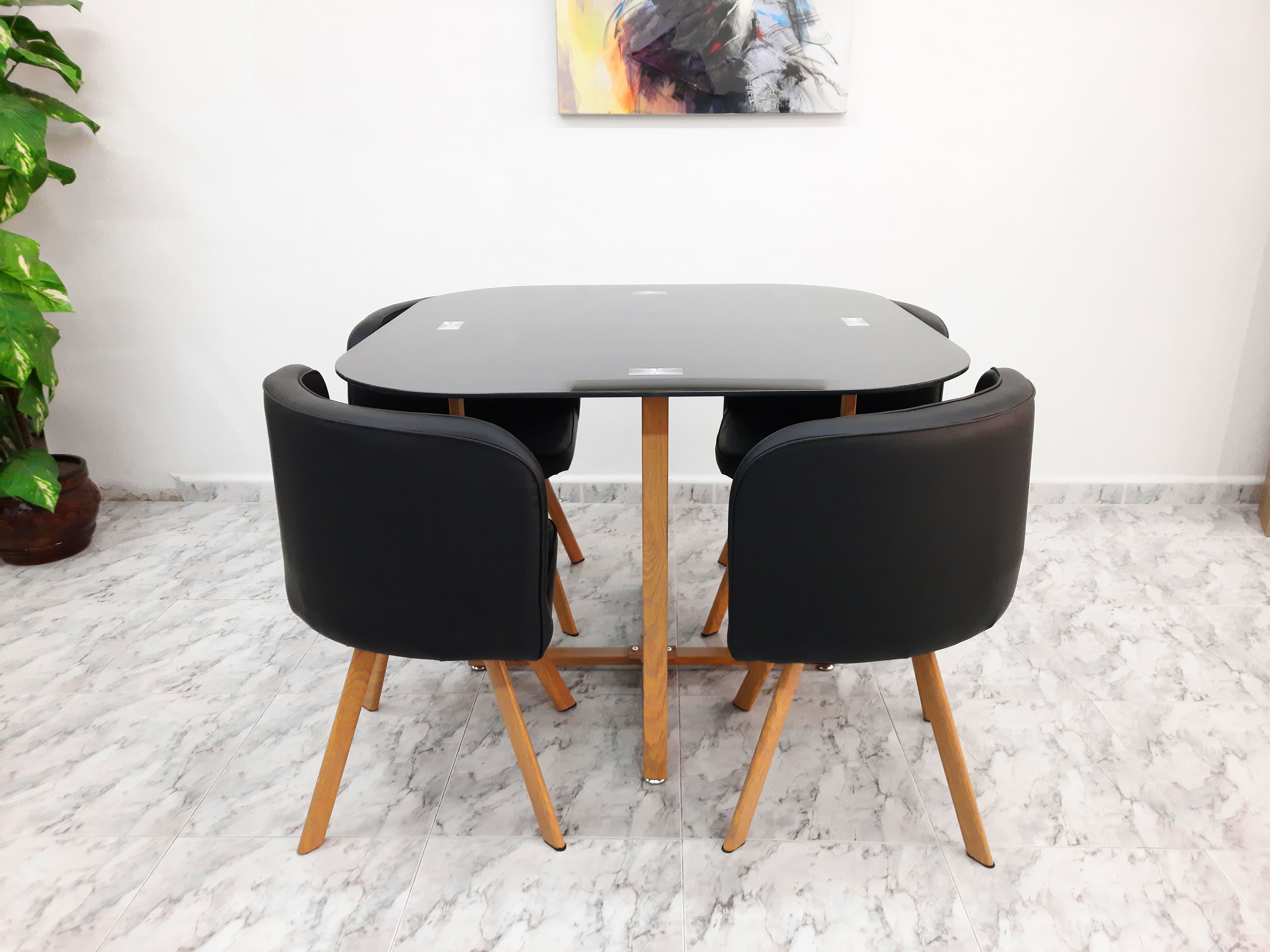 Mesa Crista + 4 sillas Teka Gandia Mesa Crista + 4 sillas Teka Gandia