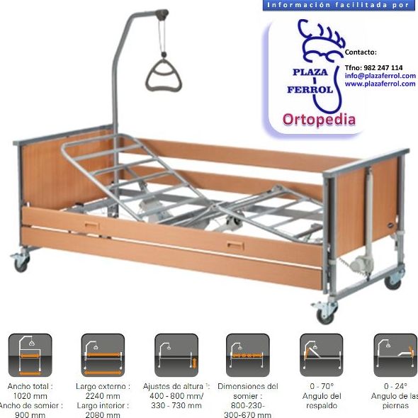 Cama eléctrica carro elevador Medley Ergo Select Cama eléctrica carro elevador Medley Ergo Select
