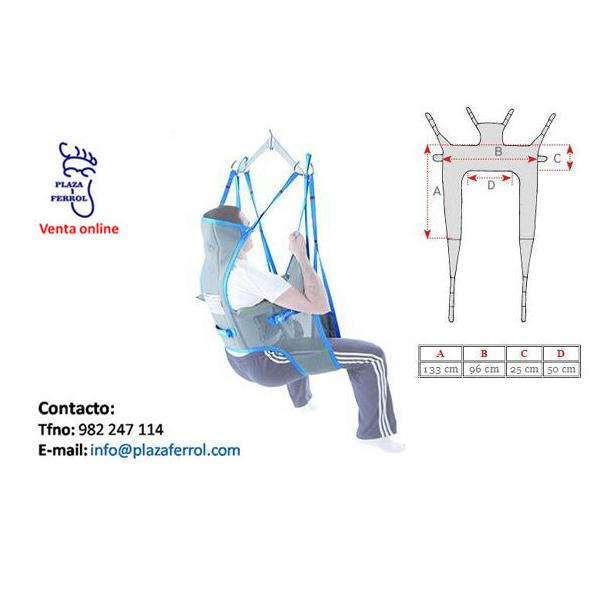 Arnés de grúa para higiene con reposacabezas Arnés de grúa para higiene con reposacabezas