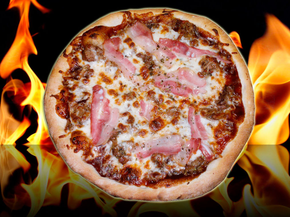Pizza barbacoa de carne Pizza barbacoa de carne