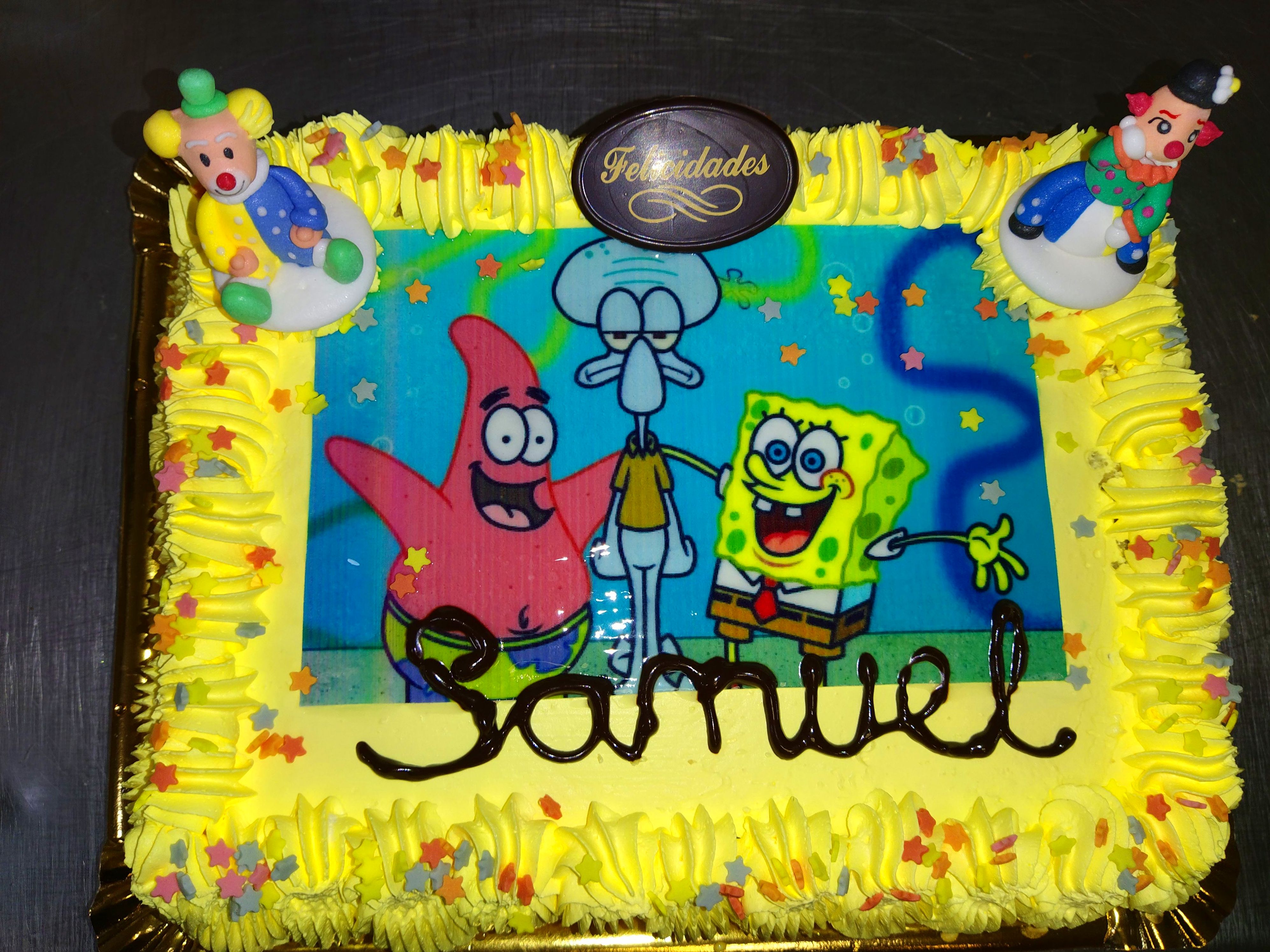 Tarta de trufa y nata, Bob Esponja Tarta de trufa y nata, Bob Esponja