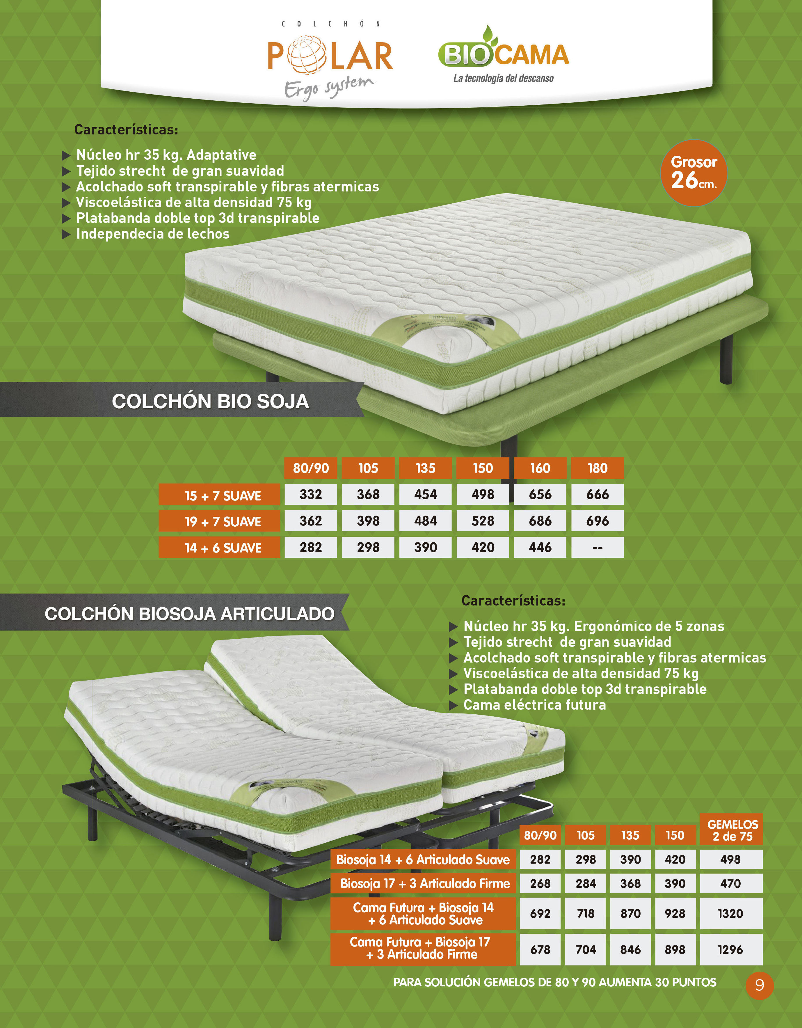 Colchón Bio Soja Colchón Bio Soja