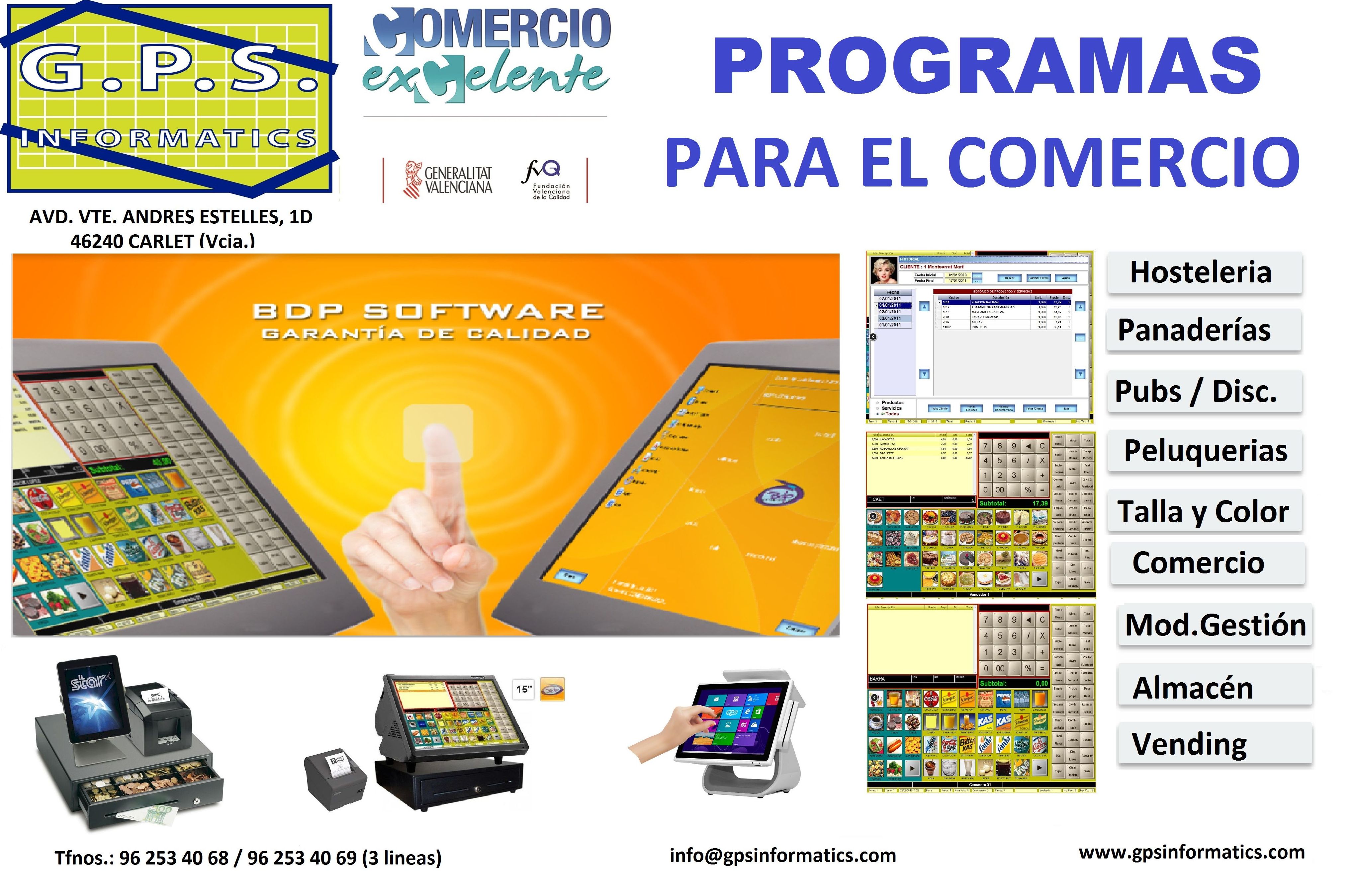 Software: Servicios informáticos de G.P.S. Informàtics, S.L. Software: Servicios informáticos de G.P.S. Informàtics, S.L.