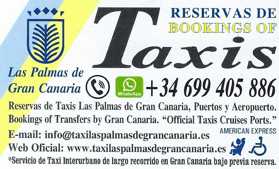Foto 73 de Servicio de taxi seguro y rápido en  | Reservas Taxis Las Palmas de Gran Canaria, Puertos y Aeropuerto. Bookings Transfers by Gran Canaria