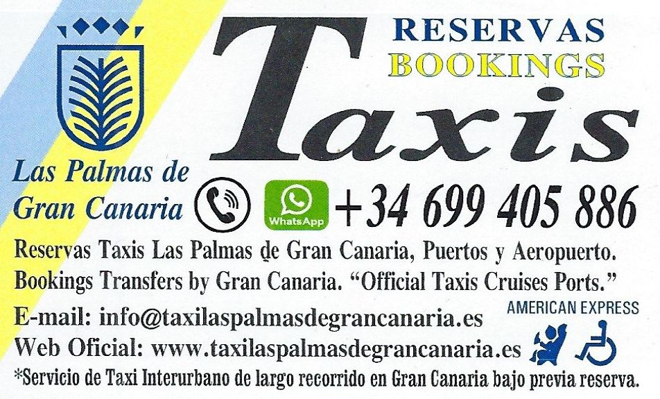 Foto 74 de Servicio de taxi seguro y rápido en  | Reservas Taxis Las Palmas de Gran Canaria, Puertos y Aeropuerto. Bookings Transfers by Gran Canaria