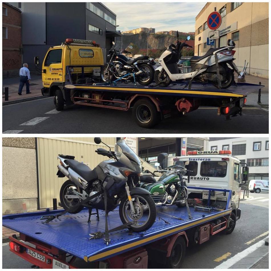 Motos y ciclomotores en plataforma Motos y ciclomotores en plataforma