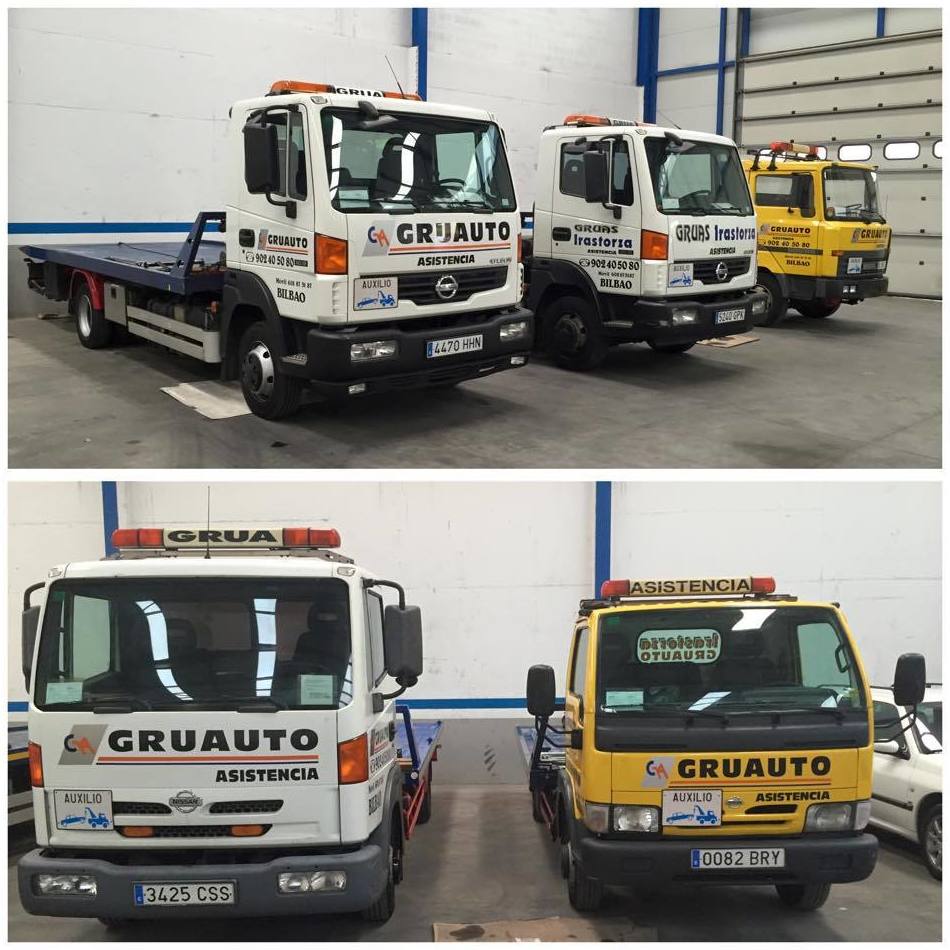 Gruas plataforma para turismos. Gruas plataforma para turismos.