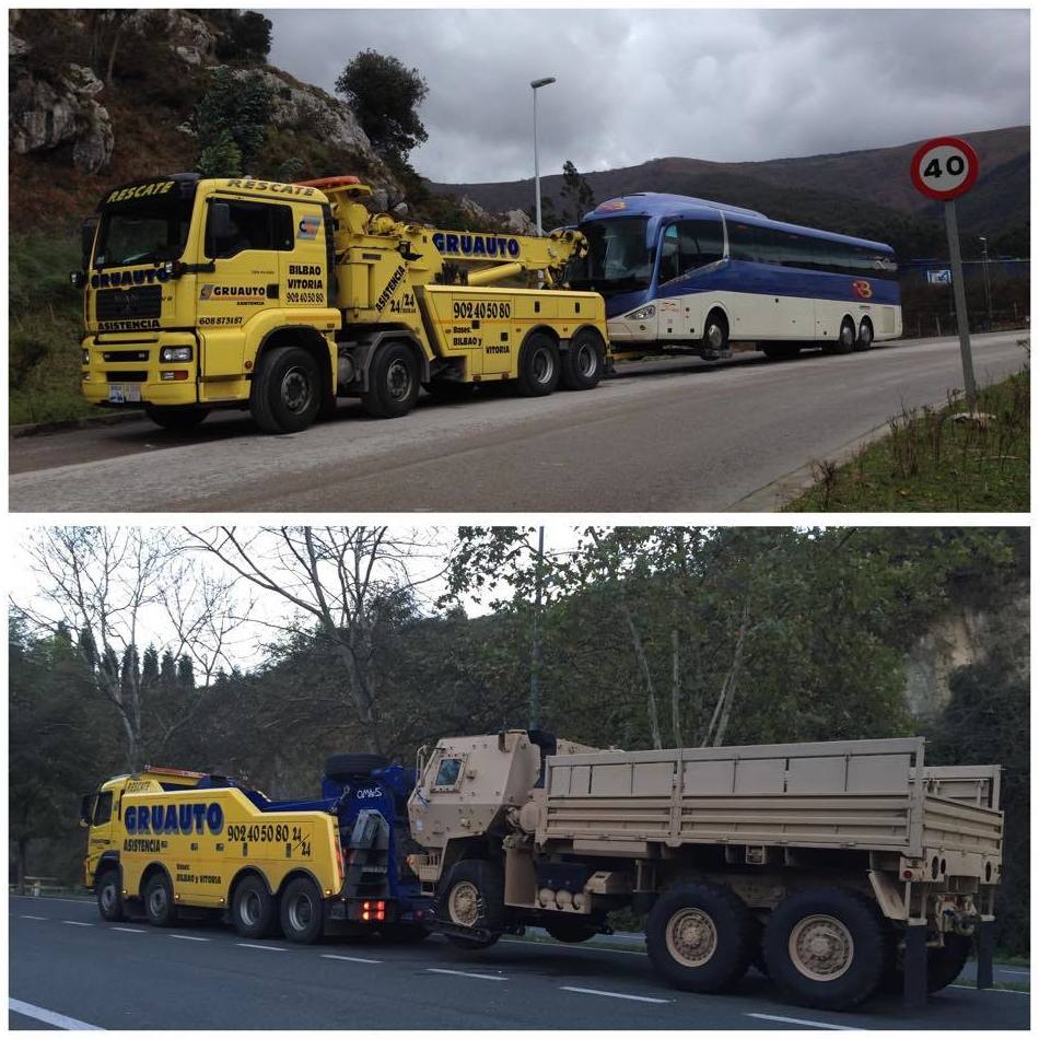 Gruas para autobuses y camiones de cualquier tipo y dimensiones. Gruas para autobuses y camiones de cualquier tipo y dimensiones.