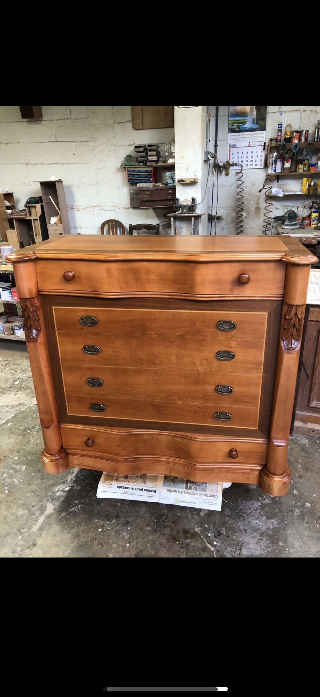 Lavado y restauración de mueble