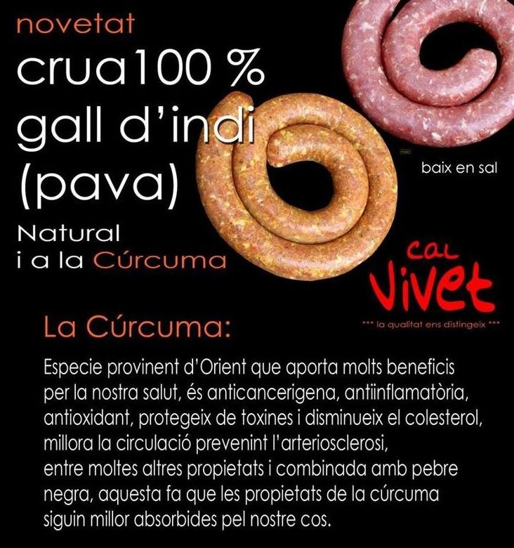 Butifarra de gall d' indi Butifarra de gall d' indi