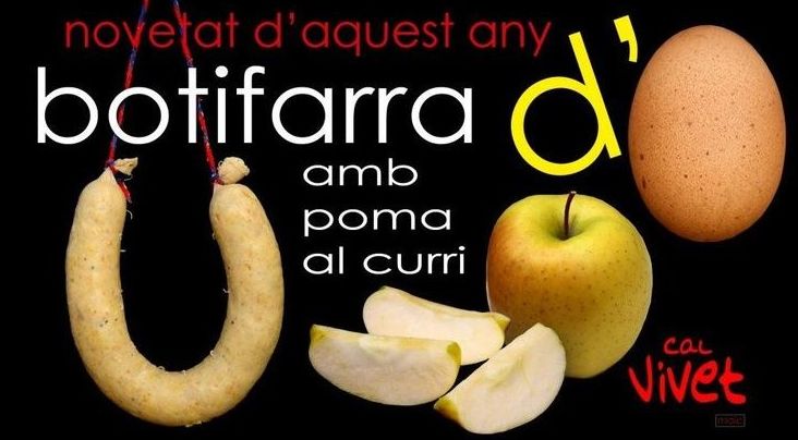 Butifarra de manzana al Curri Butifarra de manzana al Curri