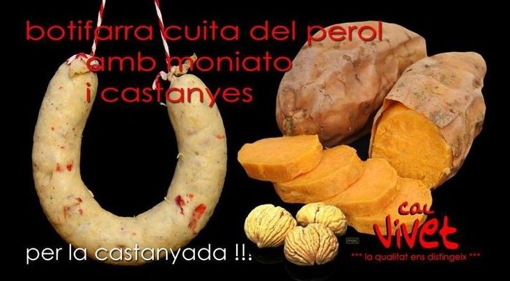 Butifarra con moniatos y castañás Butifarra con moniatos y castañás
