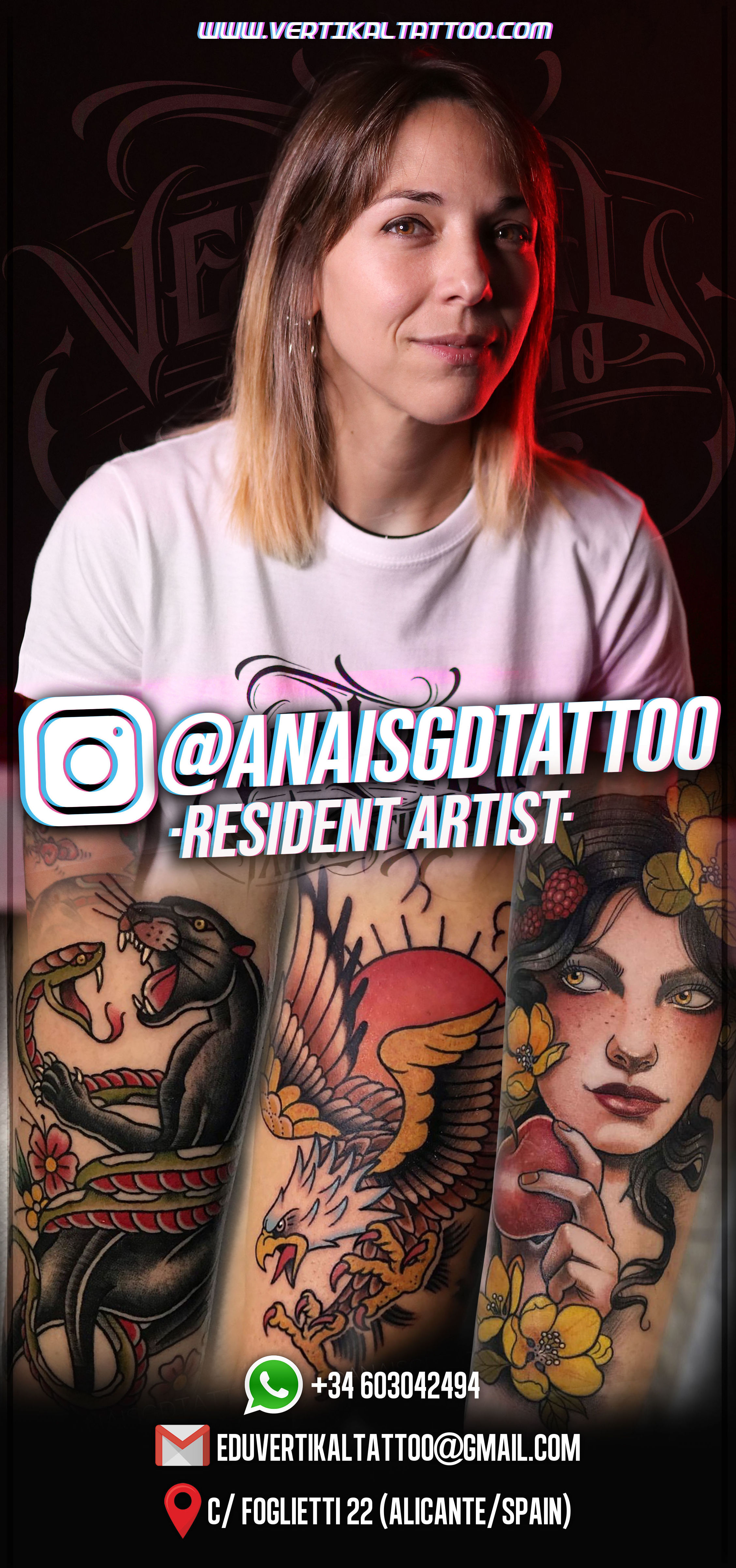 Anaïs GD: Servicios de Vertikal Tattoo Studio Anaïs GD: Servicios de Vertikal Tattoo Studio