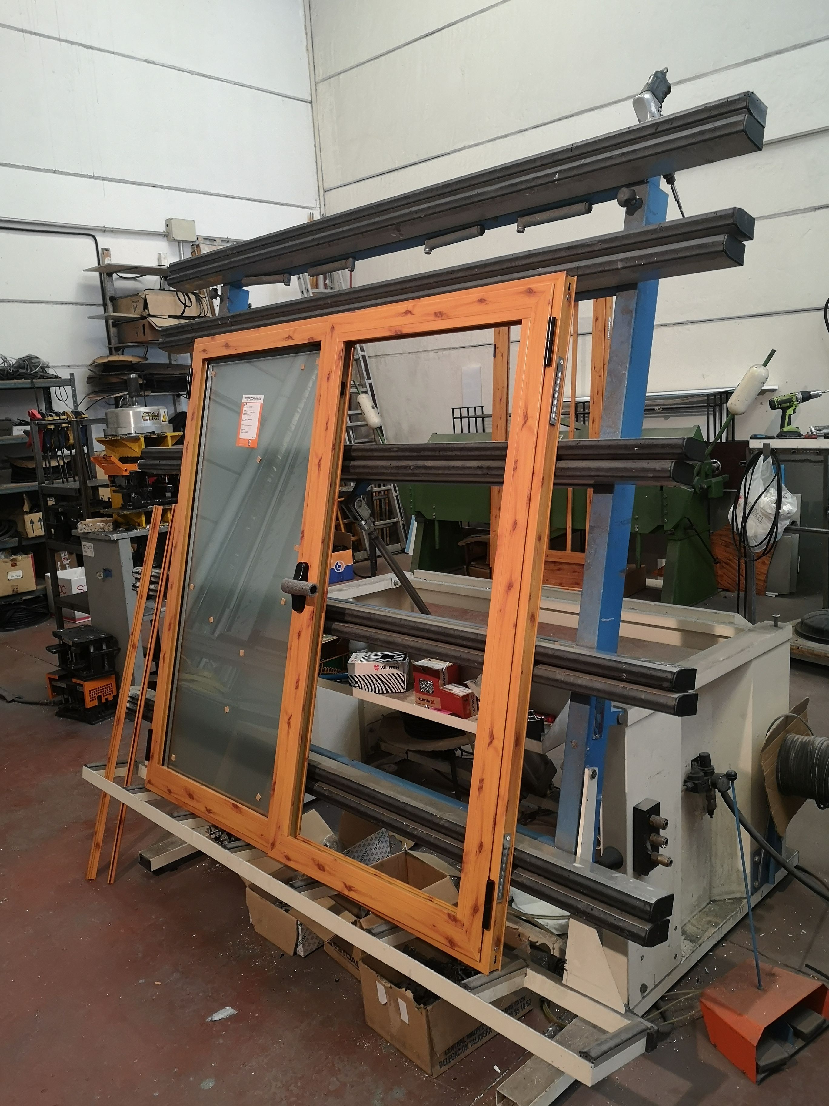 Ventana de aluminio imitación madera Madrid Ventana de aluminio imitación madera Madrid