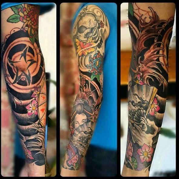 Tatuaje japonés: Trabajos de Ink Heart Tattoo Tatuaje japonés: Trabajos de Ink Heart Tattoo