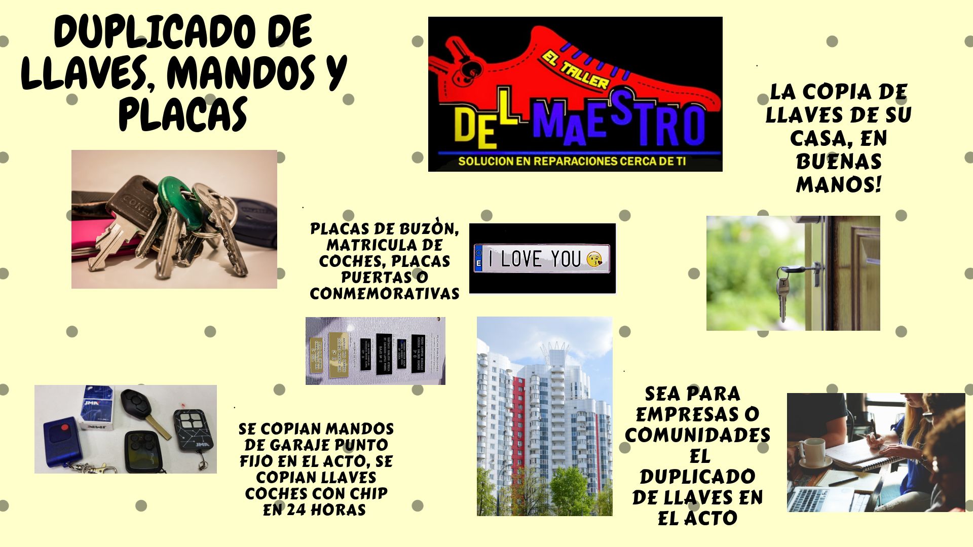 Duplicado de Llaves: Servicios de EL TALLER DEL MAESTRO Duplicado de Llaves: Servicios de EL TALLER DEL MAESTRO