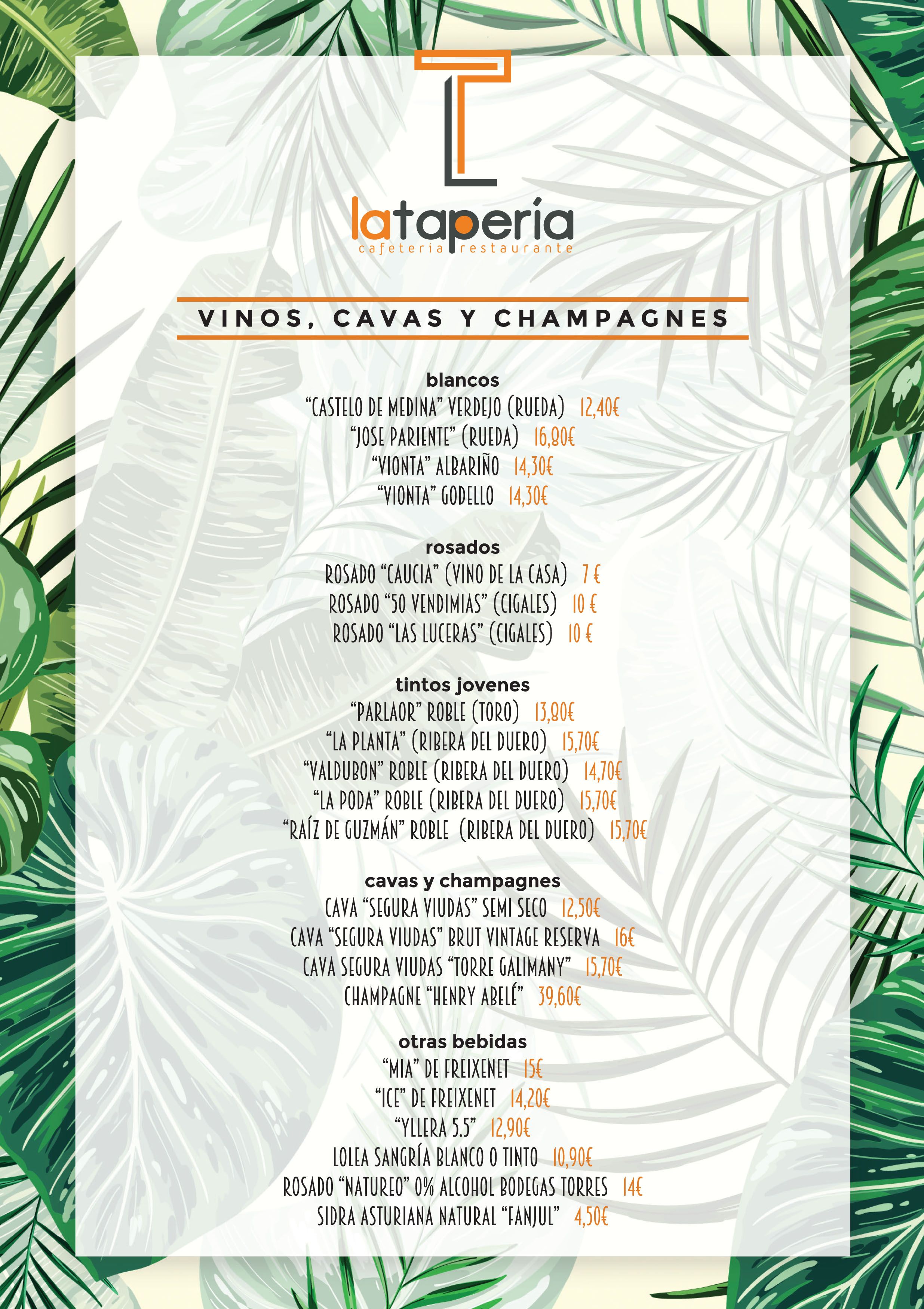 Nuestra carta y nuestros productos: Especialidades de La Tapería del 10 Nuestra carta y nuestros productos: Especialidades de La Tapería del 10