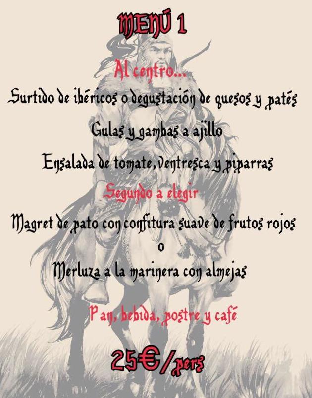 MENÚ 1 MENÚ 1