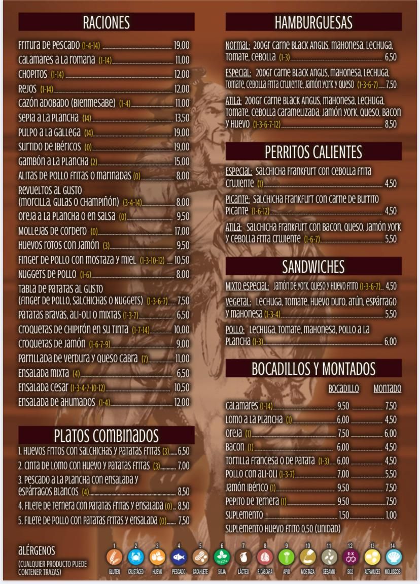 Servicio a Domicilio: Carta y Servicios de Cervecería Atila Servicio a Domicilio: Carta y Servicios de Cervecería Atila