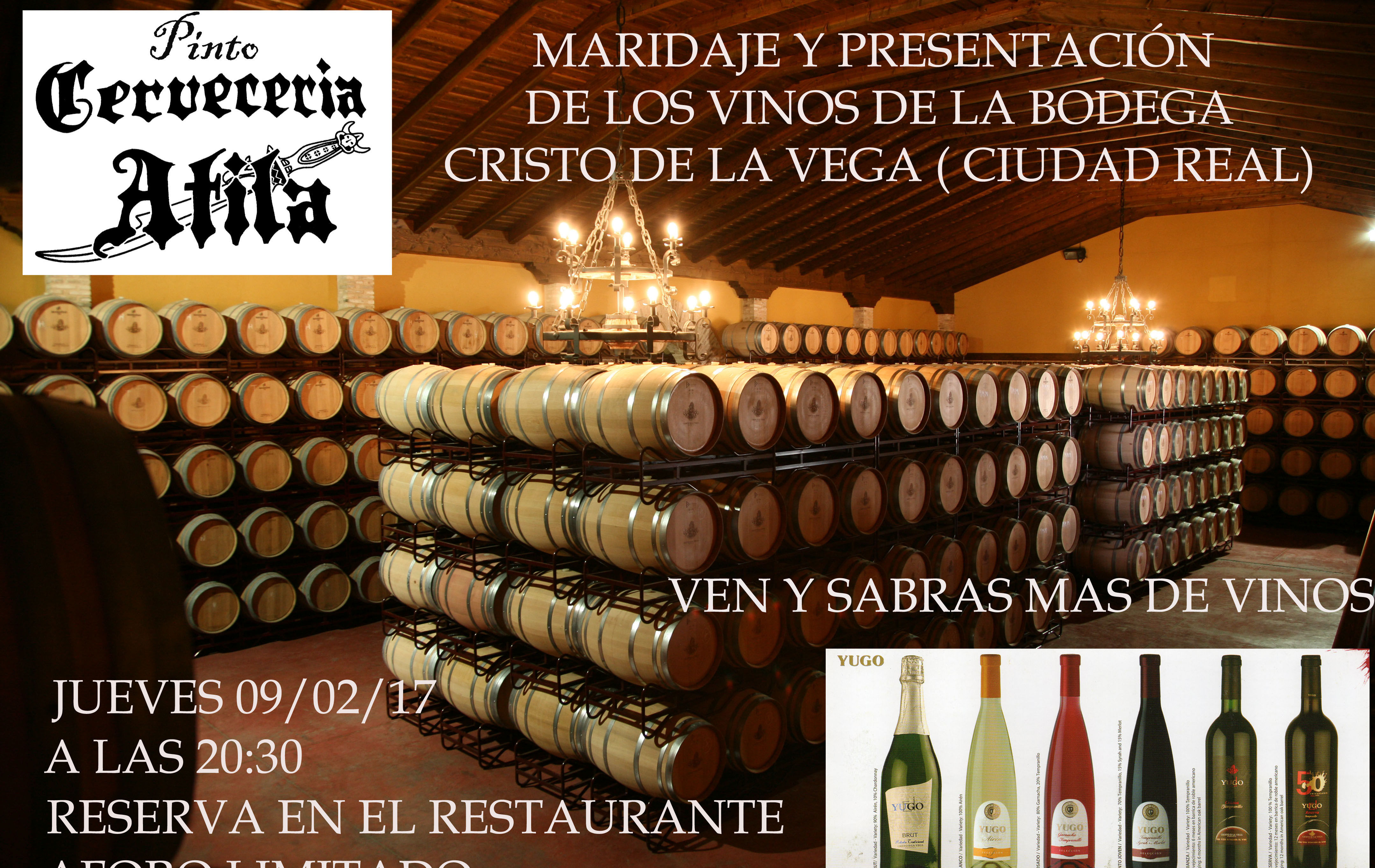 Maridaje y presentación de los vinos de cristo De la Vega Maridaje y presentación de los vinos de cristo De la Vega