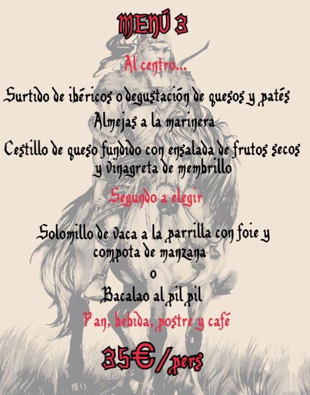 MENÚ 3 MENÚ 3