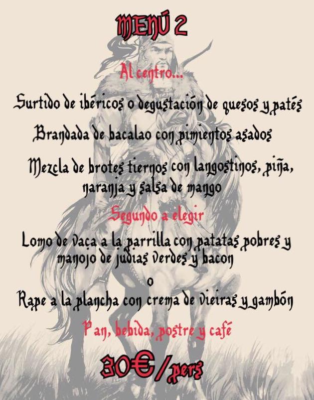 MENÚ 2 MENÚ 2