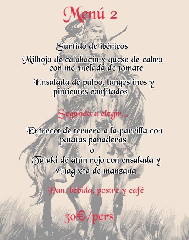 MENÚ 2 MENÚ 2