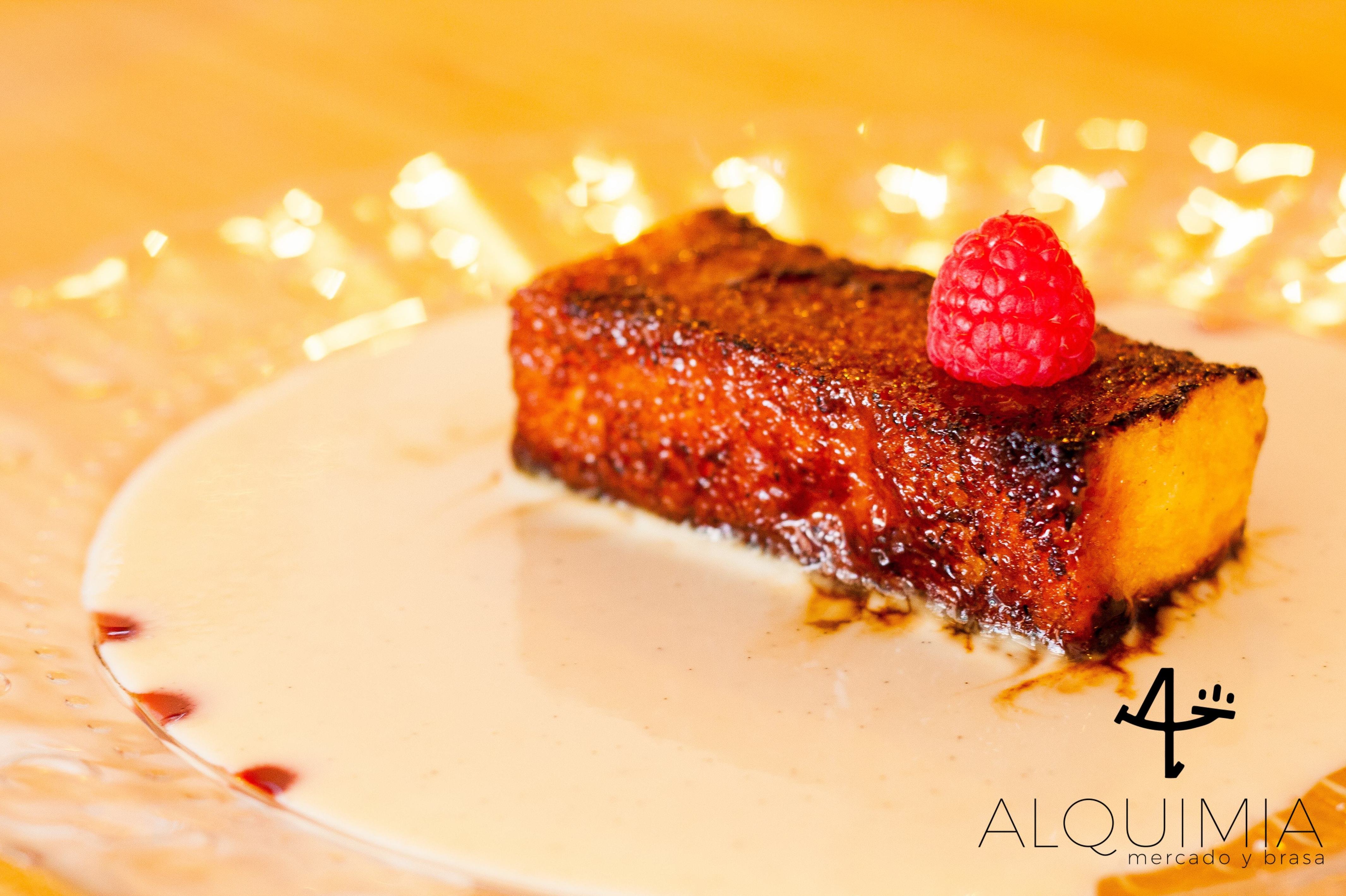 Torrija caramelizada con crema de vainilla: CARTA y Menús de Alquimia Torrija caramelizada con crema de vainilla: CARTA y Menús de Alquimia
