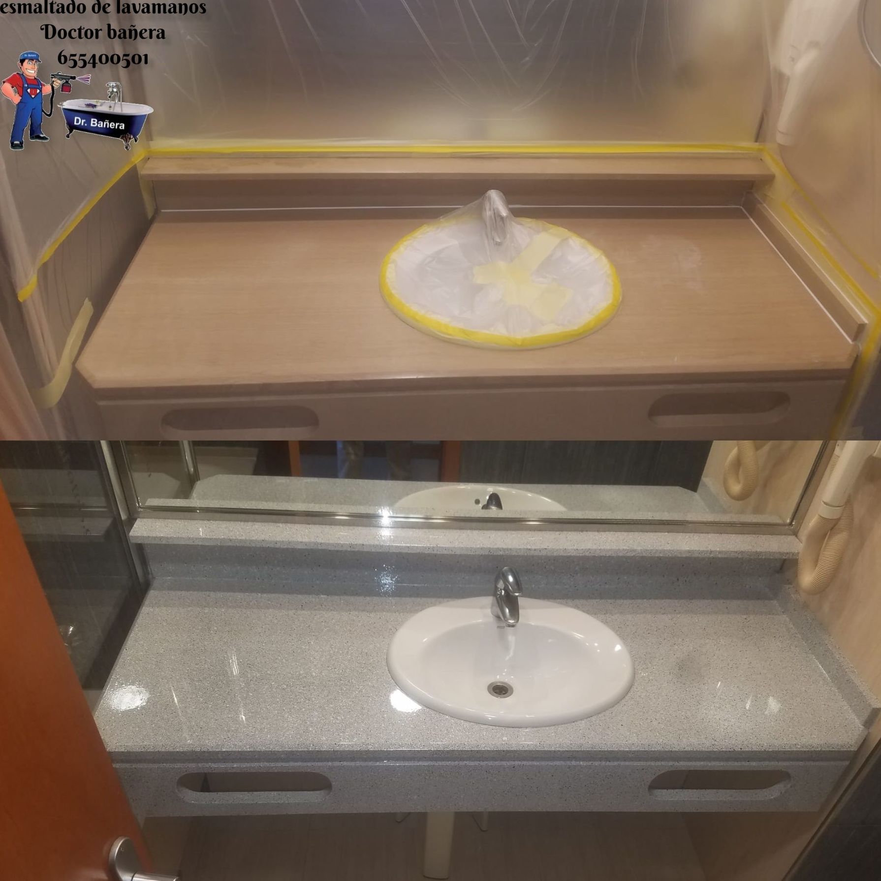 Esmaltado de encimeras: de Doctor Bañera Reparación y Esmaltado Esmaltado de encimeras: de Doctor Bañera Reparación y Esmaltado
