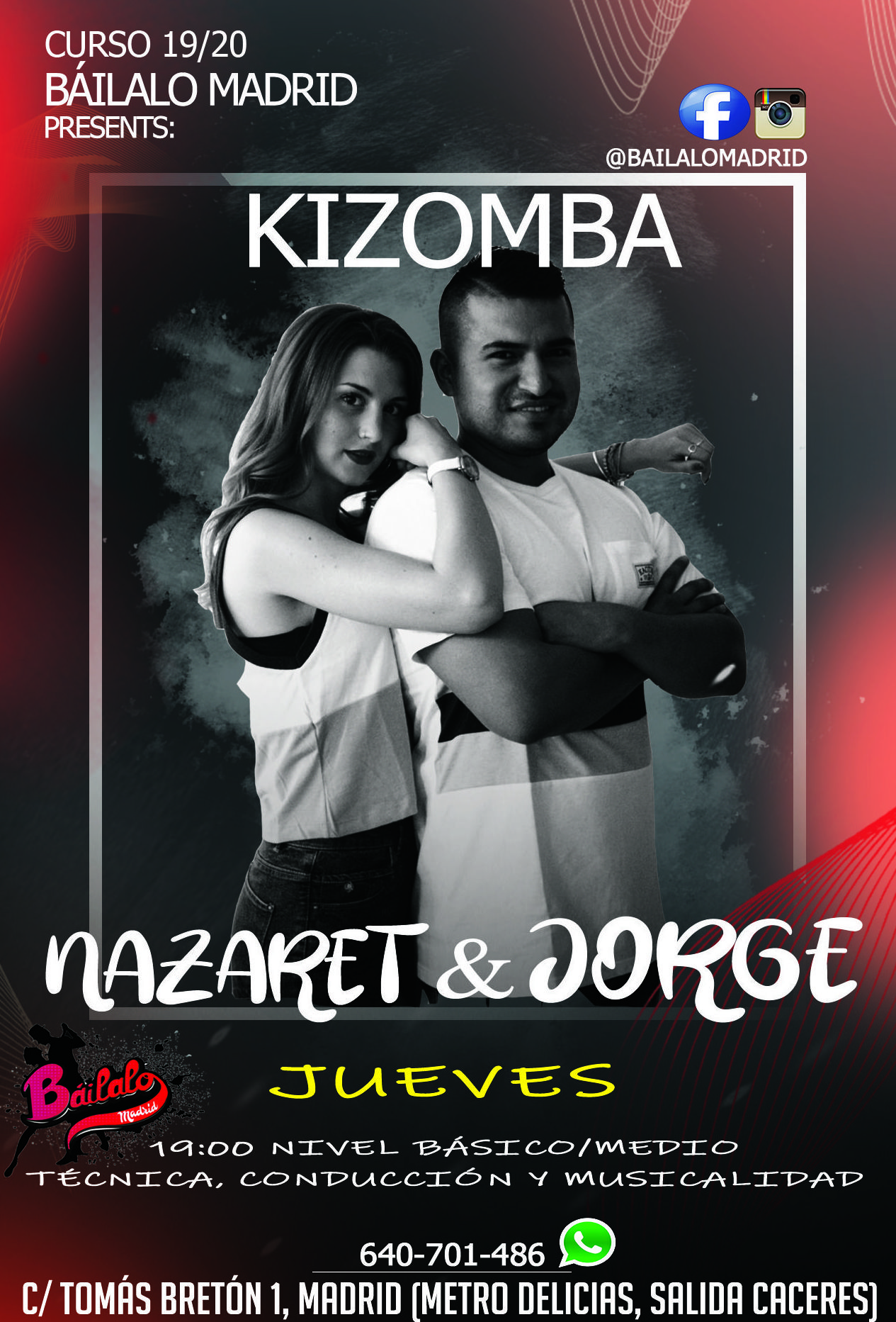 Kizomba Nivel Intermedio: Clases de Baile Online de Báilalo Madrid Kizomba Nivel Intermedio: Clases de Baile Online de Báilalo Madrid
