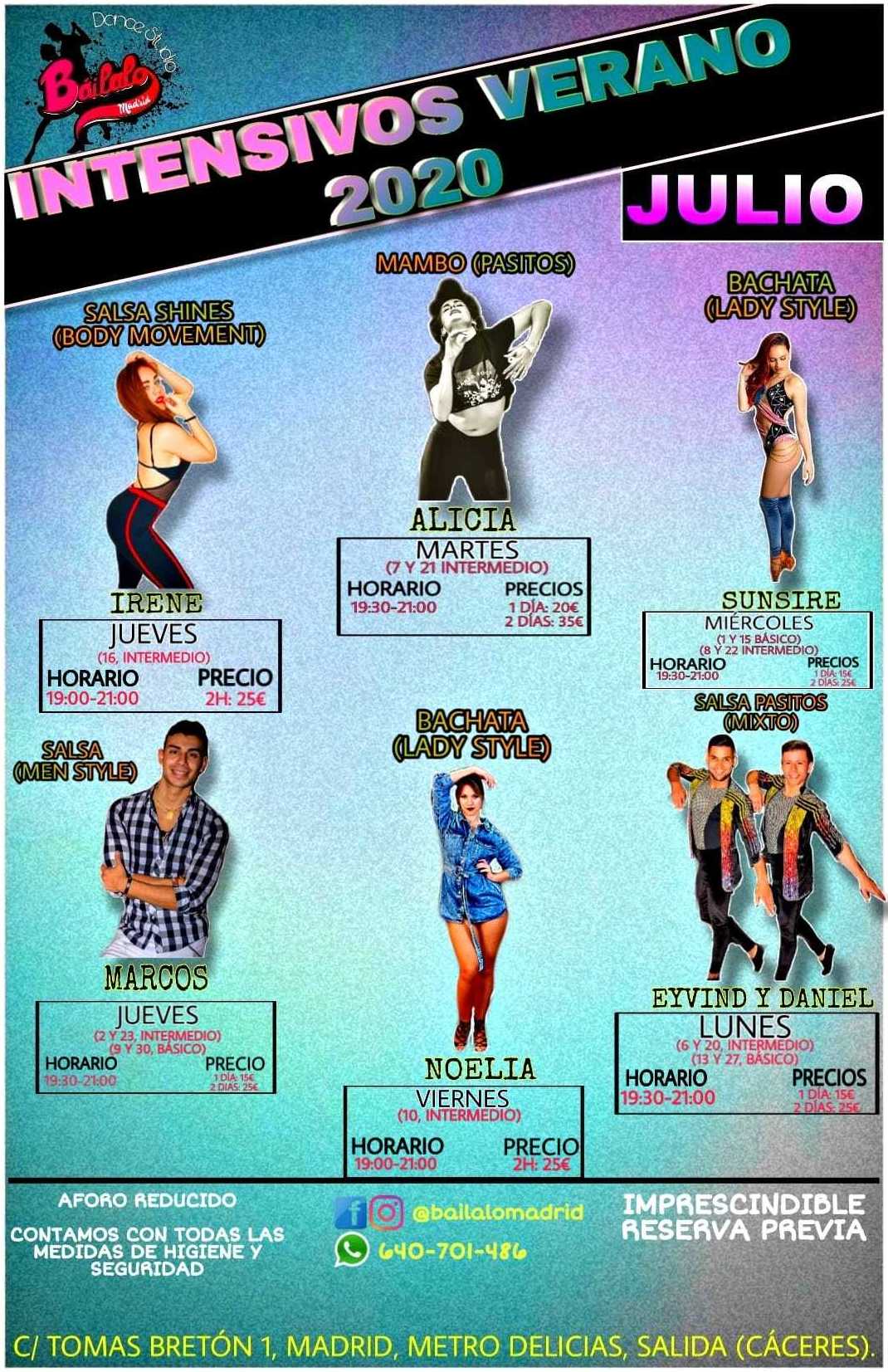 Intensivos de Verano 2020: Clases de Baile Online de Báilalo Madrid Intensivos de Verano 2020: Clases de Baile Online de Báilalo Madrid