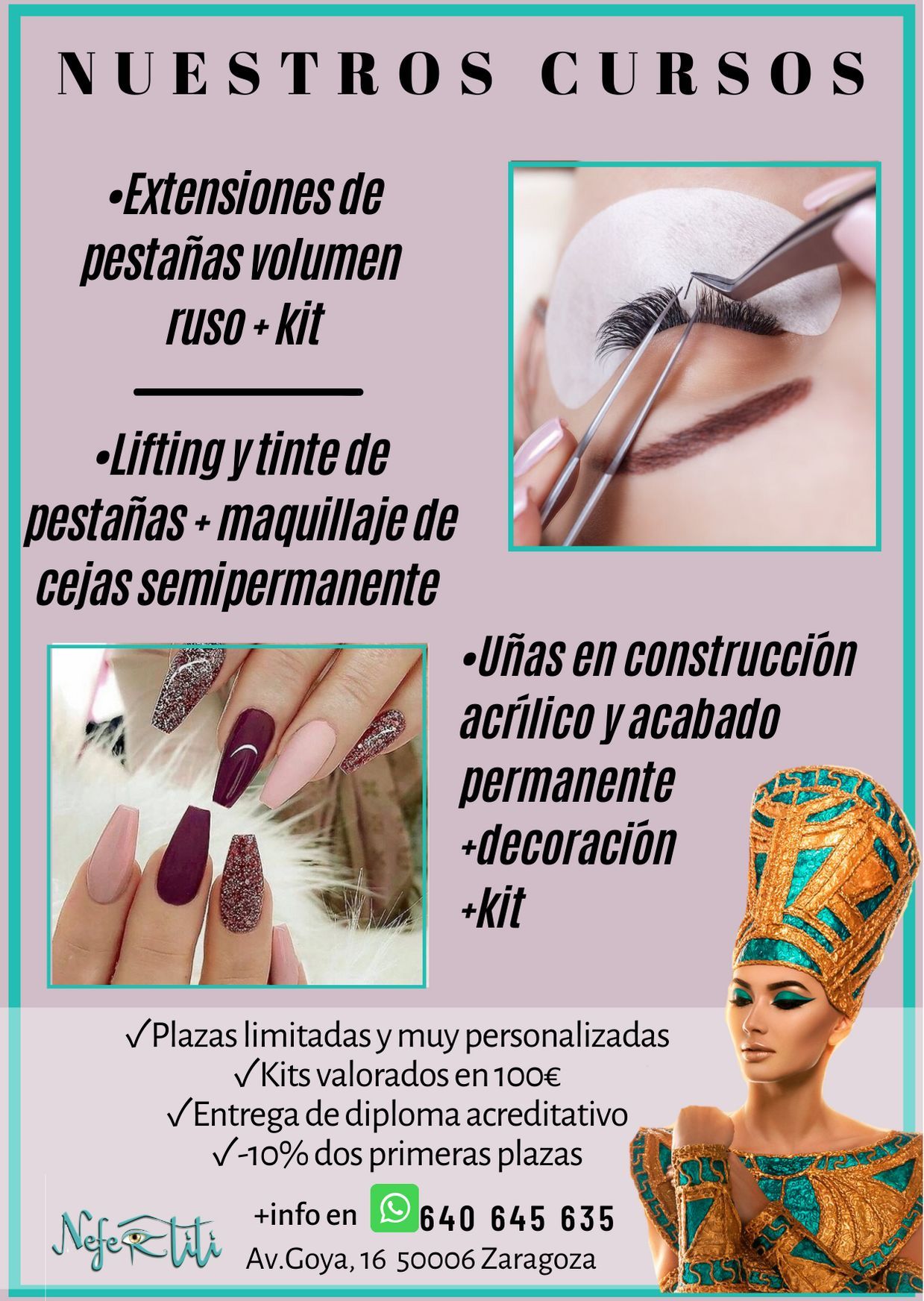 Nuestros Cursos: Servicios de Nefertiti Estética Avanzada Nuestros Cursos: Servicios de Nefertiti Estética Avanzada