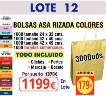 BOLSA ASA RIZADA COLORES 3000 UNDS: TIENDA ON LINE de Seriprint BOLSA ASA RIZADA COLORES 3000 UNDS: TIENDA ON LINE de Seriprint