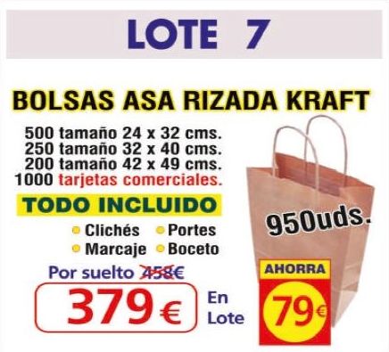 BOLSA ASA RIZADA KRAFT 950UNDS: TIENDA ON LINE de Seriprint BOLSA ASA RIZADA KRAFT 950UNDS: TIENDA ON LINE de Seriprint