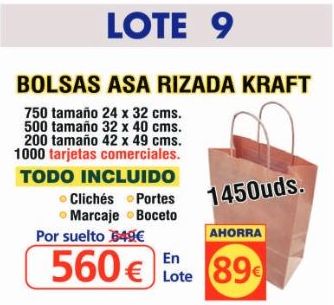 BOLSA ASA RIZADA KRAFT 1450 UNDS: TIENDA ON LINE de Seriprint BOLSA ASA RIZADA KRAFT 1450 UNDS: TIENDA ON LINE de Seriprint