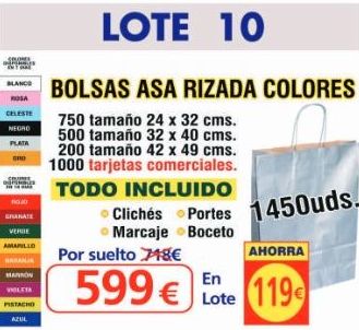 BOLSA ASA RIZADA COLORES 1450UNDS: TIENDA ON LINE de Seriprint BOLSA ASA RIZADA COLORES 1450UNDS: TIENDA ON LINE de Seriprint