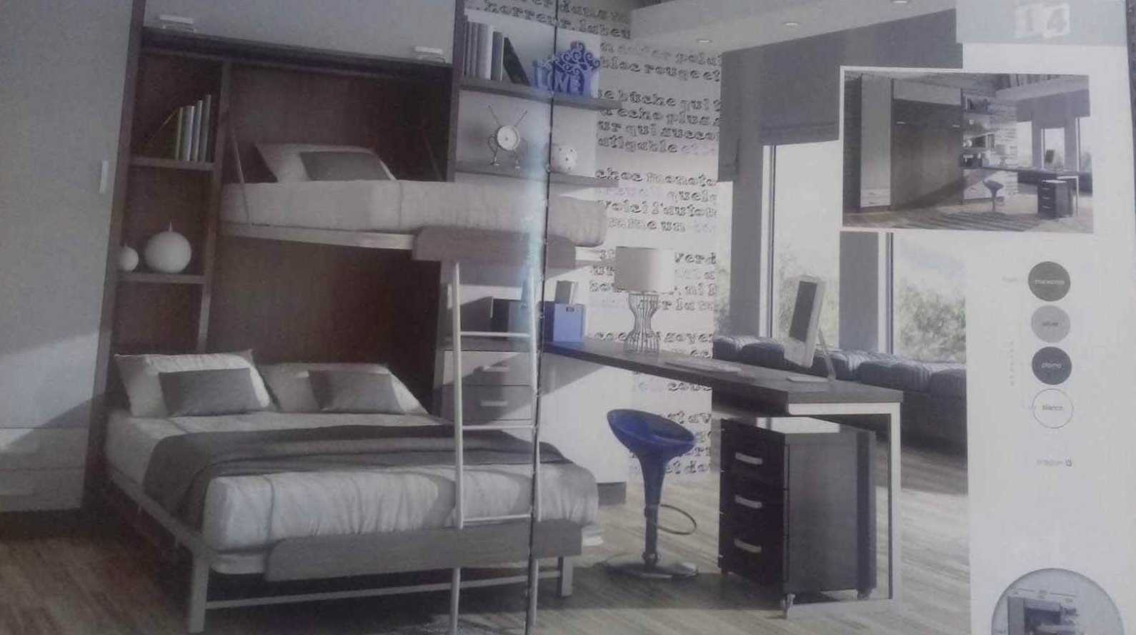 Dormitorio de matrimonio con cama abatible Dormitorio de matrimonio con cama abatible