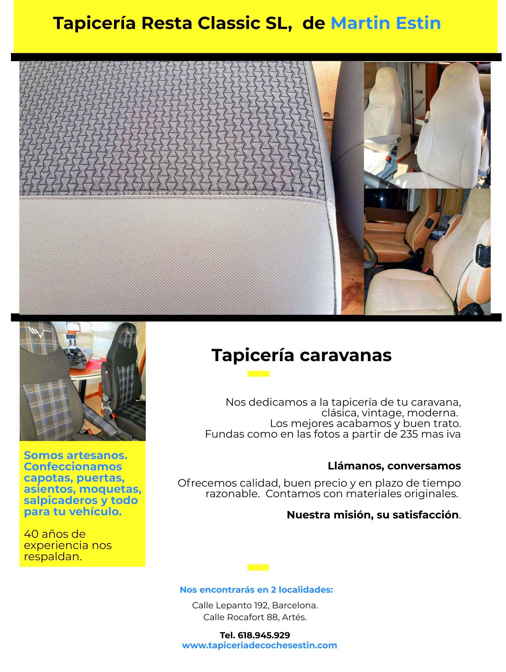 Tapizados: Servicios de Resta Classic S.L Tapizados: Servicios de Resta Classic S.L
