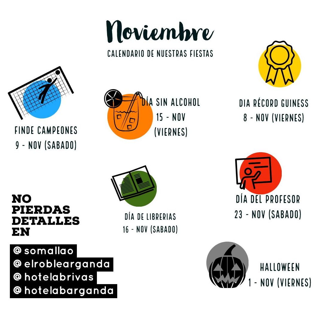Actividades del mes de NOVIEMBRE: Nuestra Carta de Restaurante Somallao Sercotel Rivas Actividades del mes de NOVIEMBRE: Nuestra Carta de Restaurante Somallao Sercotel Rivas