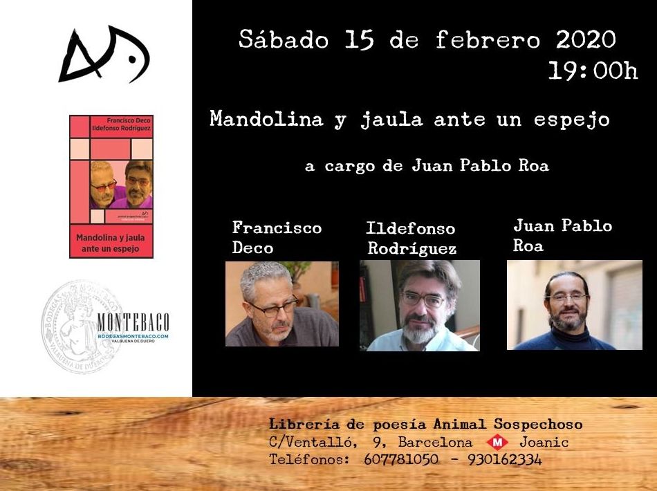 Presentación de Mandolina y jaula ante el espejo Presentación de Mandolina y jaula ante el espejo