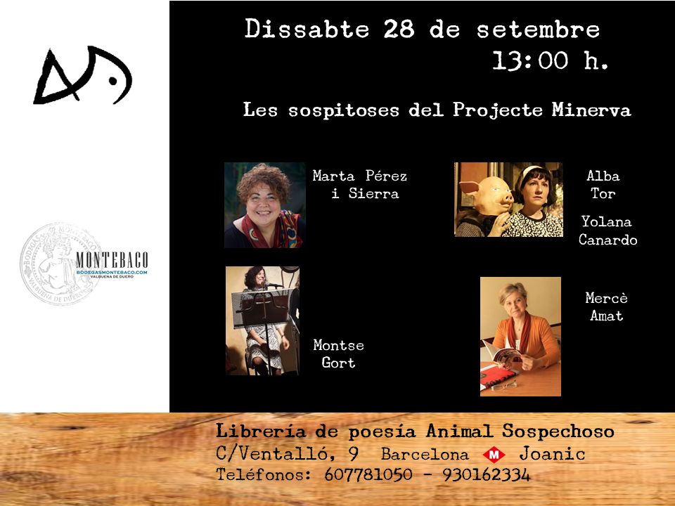 Recitales y eventos: Servicios de Animal Sospechoso Librería Recitales y eventos: Servicios de Animal Sospechoso Librería