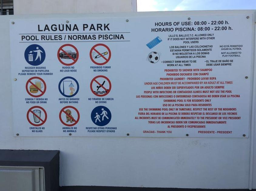 Rotulación normas piscinas, Alicante, Flama Levante. Rotulación normas piscinas, Alicante, Flama Levante.