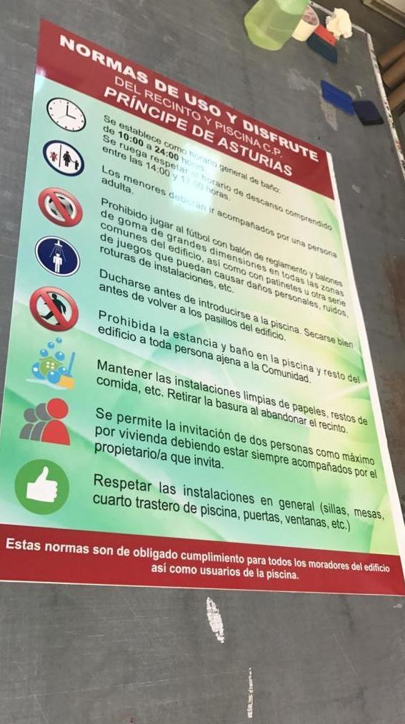 Normas piscinas, Alicante, Flama Levante. Normas piscinas, Alicante, Flama Levante.