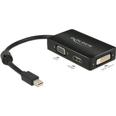 Delock miniDisplayport 1.1M a VGA/HDMI/DVIH Negro : Productos y Servicios de Stylepc Delock miniDisplayport 1.1M a VGA/HDMI/DVIH Negro : Productos y Servicios de Stylepc
