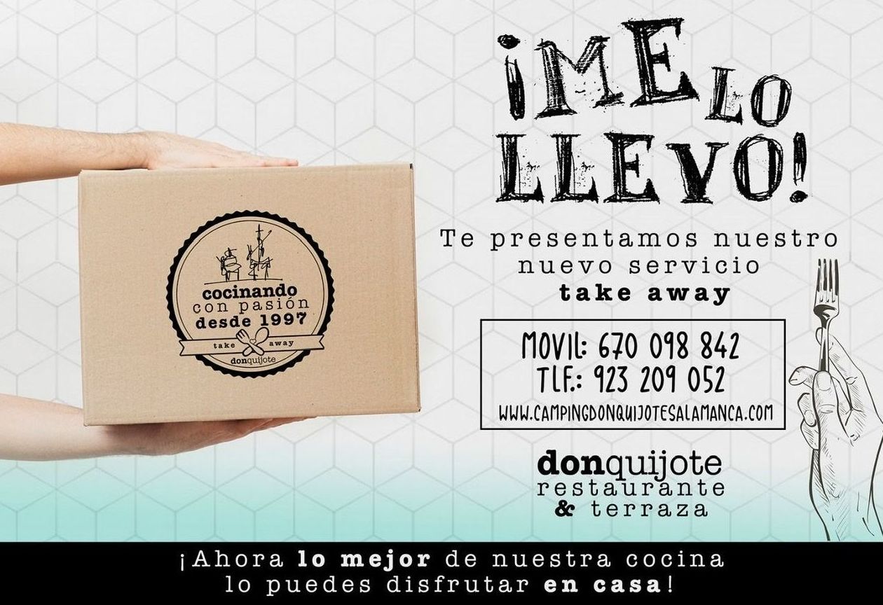 "¡Me lo llevo!/ ¡Me lo bebo!": Servicios de Camping Don Quijote "¡Me lo llevo!/ ¡Me lo bebo!": Servicios de Camping Don Quijote